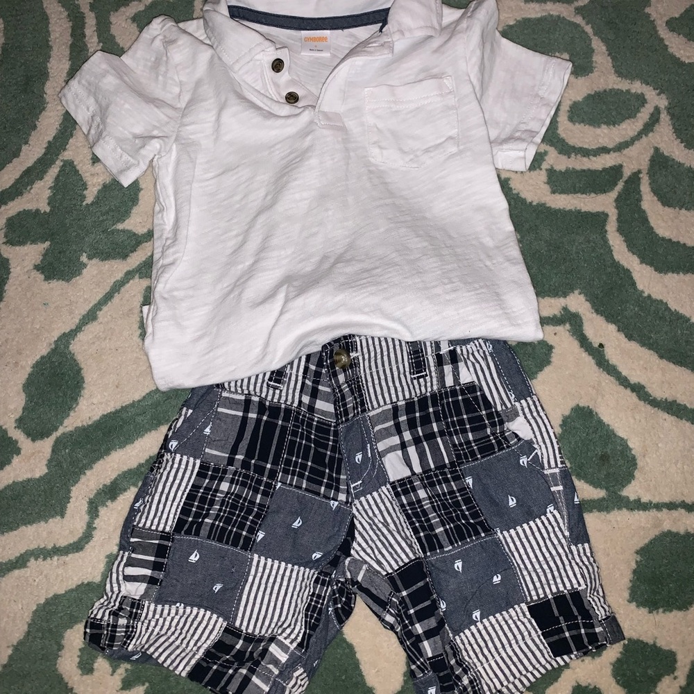 Gymboree polo and shorts set - size 4T